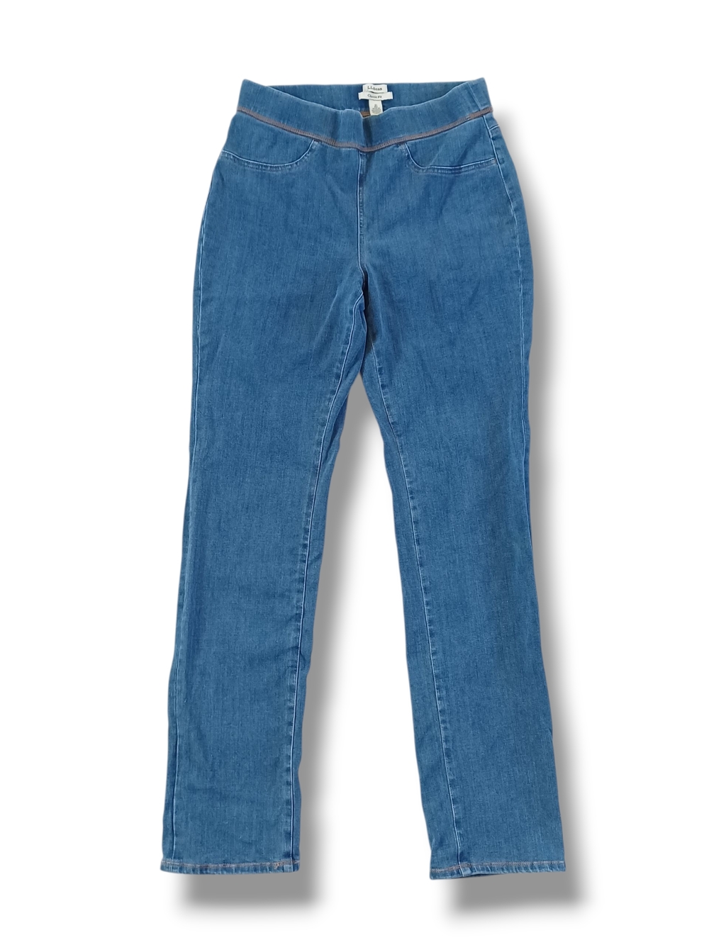 L.L. Bean Women's Pullon Jeans Classic Fit Highrise Straight Size 10 28x31